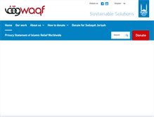 Tablet Screenshot of irwaqf.org